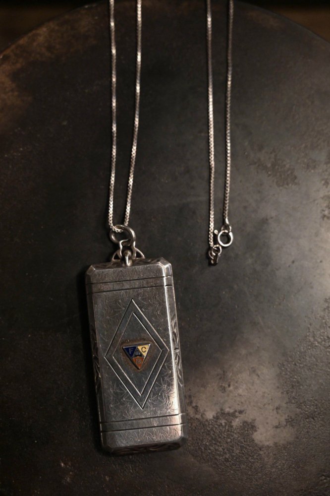 us ~1930's "Knights of Pythias" silver necklace