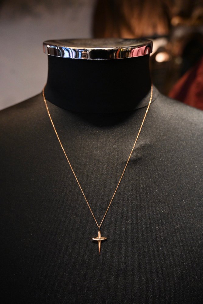 Mid 20th 14K gold cross necklace