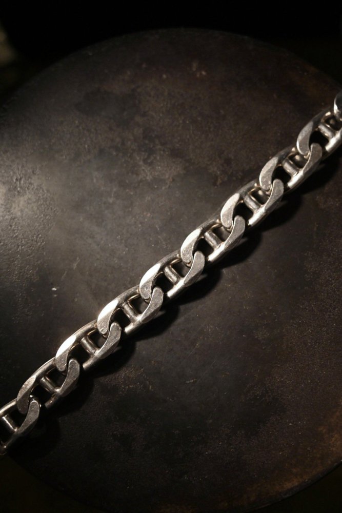 Italy vintage heavy silver chain bracelet