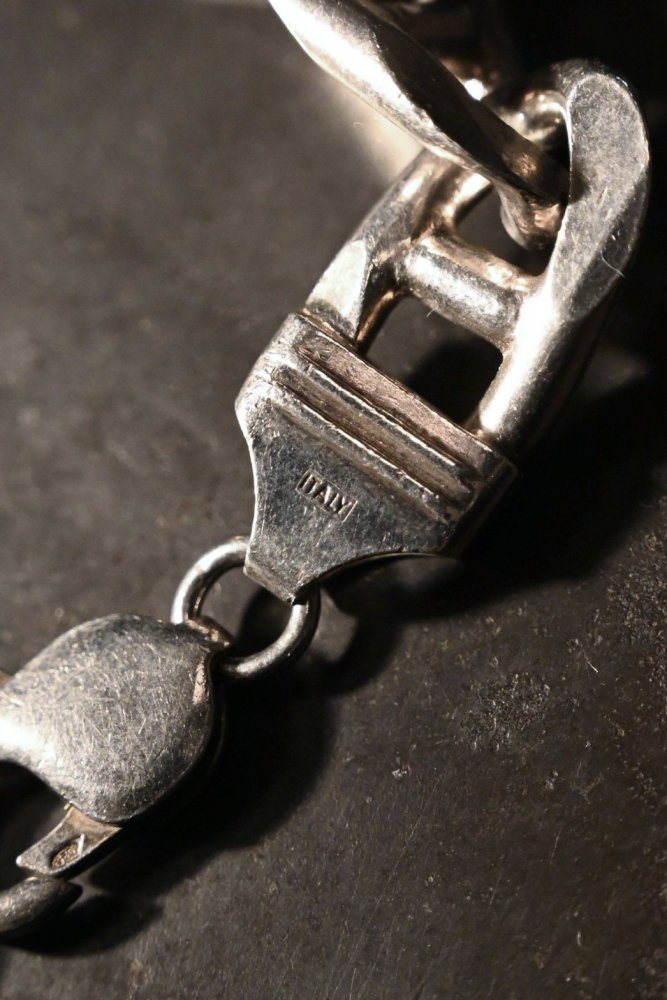 Italy vintage heavy silver chain bracelet