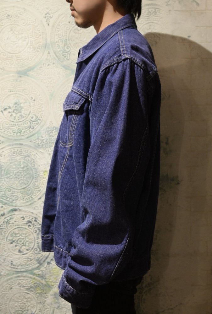 us 1960's~ sulfur dye denim jacket