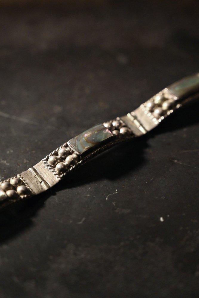 Mexico vintage silver  shell bracelet