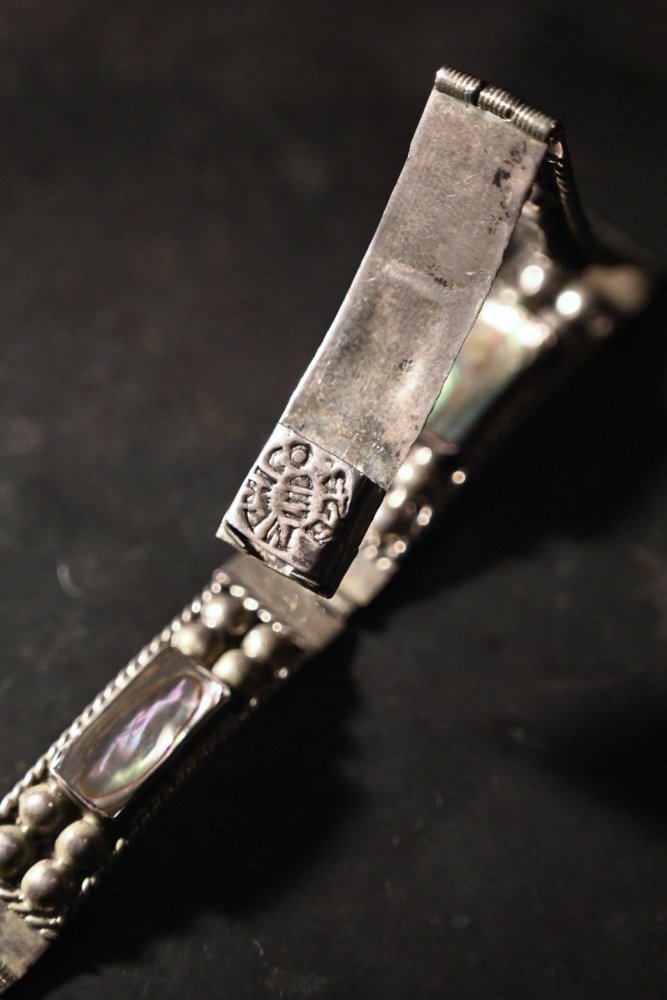 Mexico vintage silver  shell bracelet