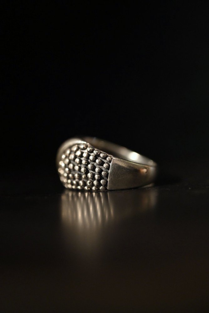 Vintage asymmetry design silver ring