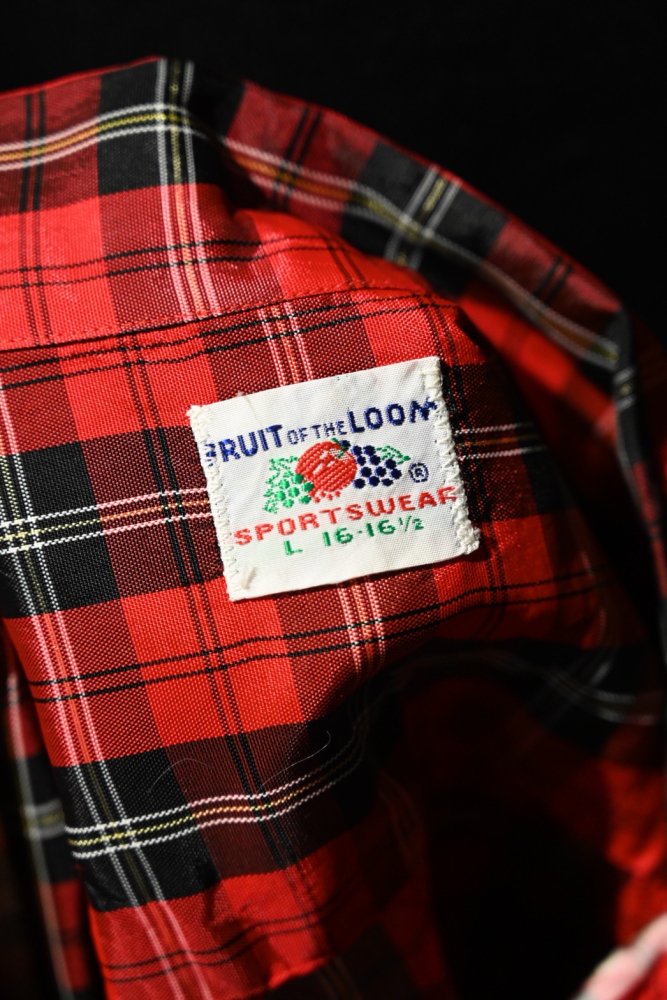 us 1960's "Fruit of the loom" nylon mix shirt 