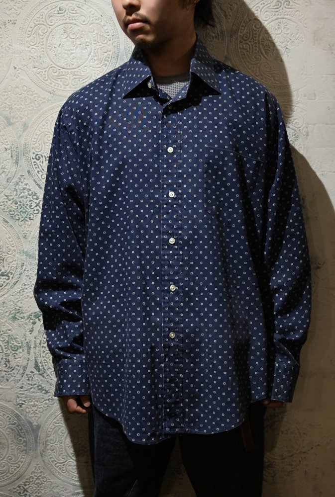 us 1960's~ "Wolff's" printed shirt