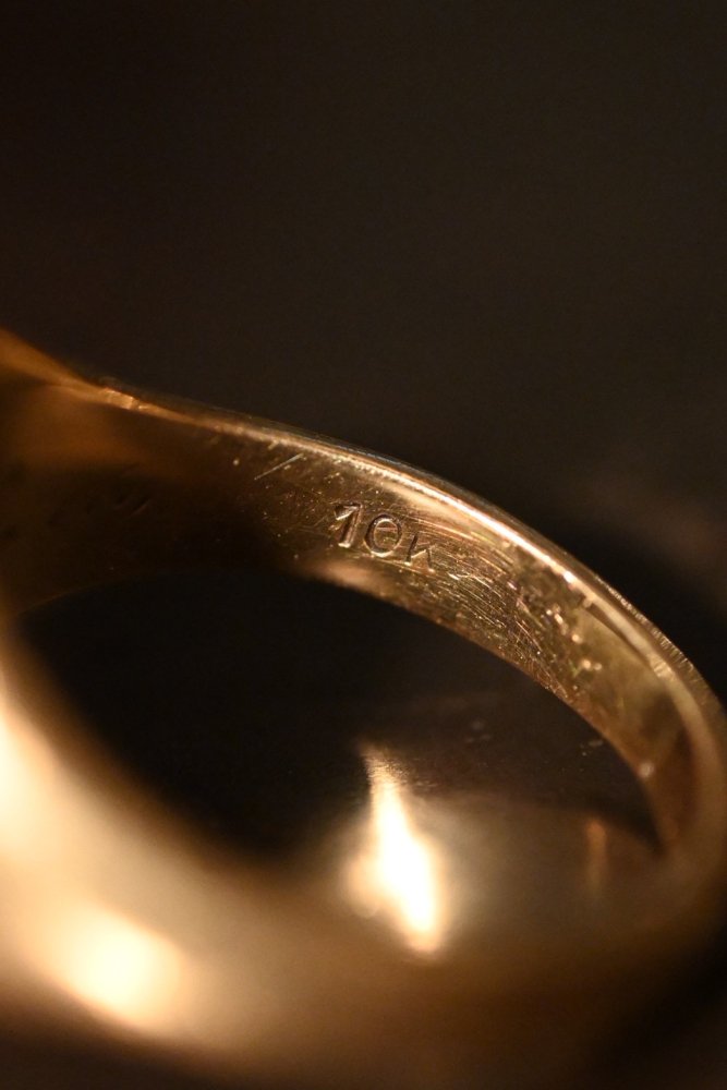 us 1920's 10K gold college ring