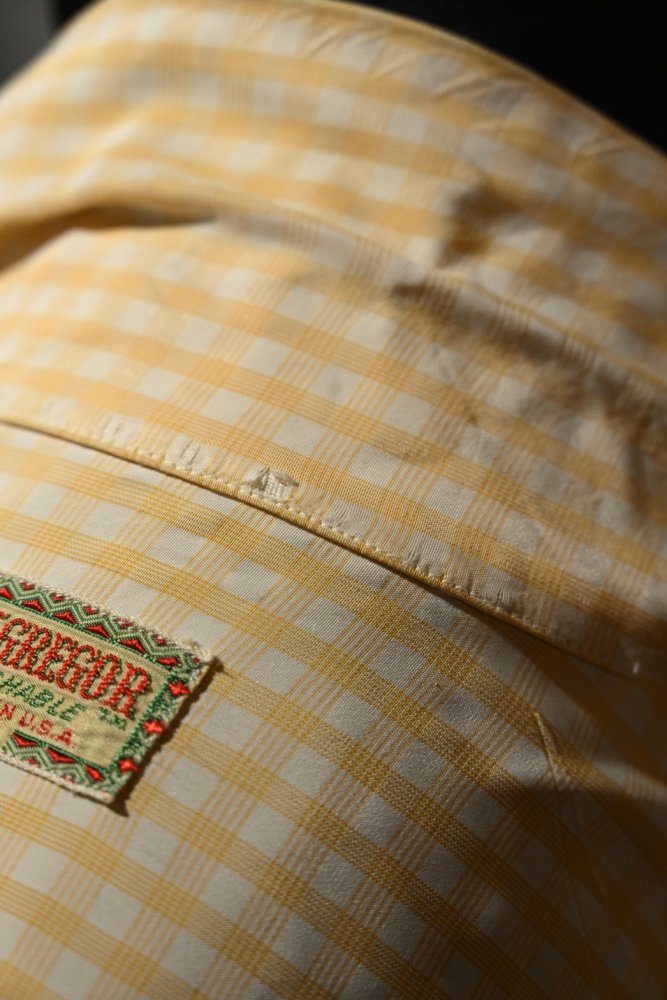 us 1950's "Mcgregor" rayon nylon open collar shirt