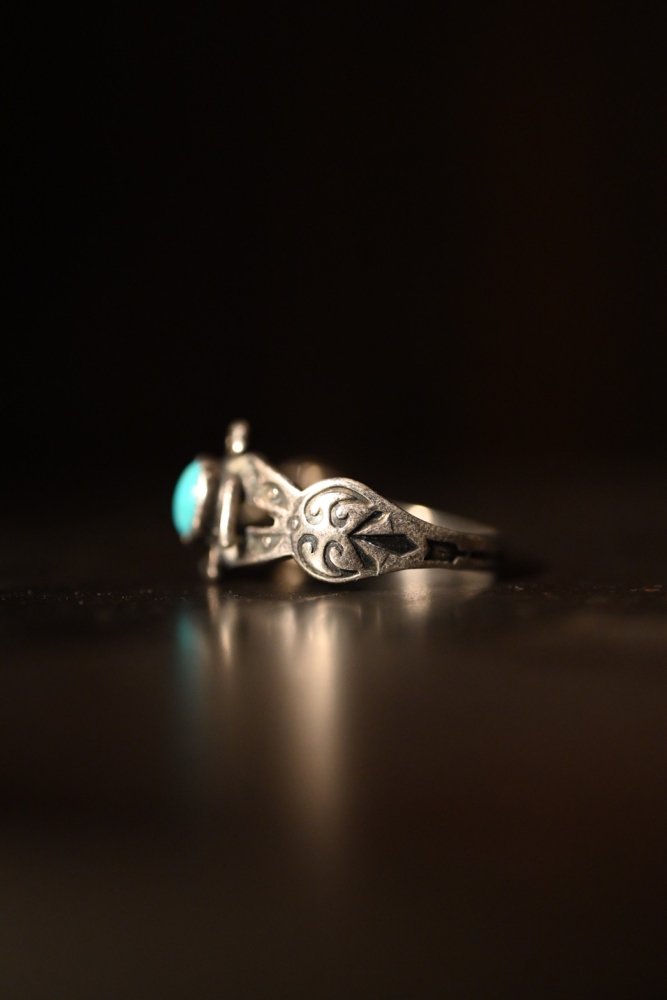 Vintage Thunderbird motif silver ring