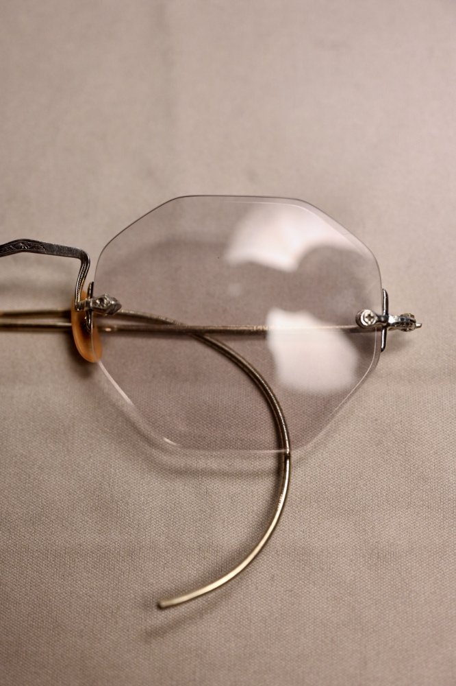us 1940's "Bausch&Lomb" 12KGF two point glasses