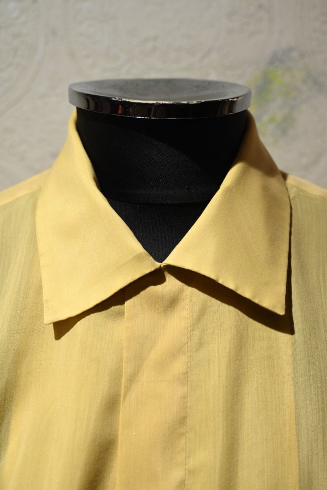 us 1960's~ open collar s/s shirt