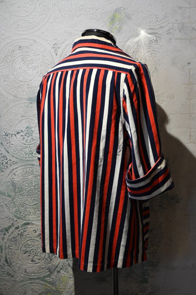 us 1950's~ stripe corduroy shirt jacket