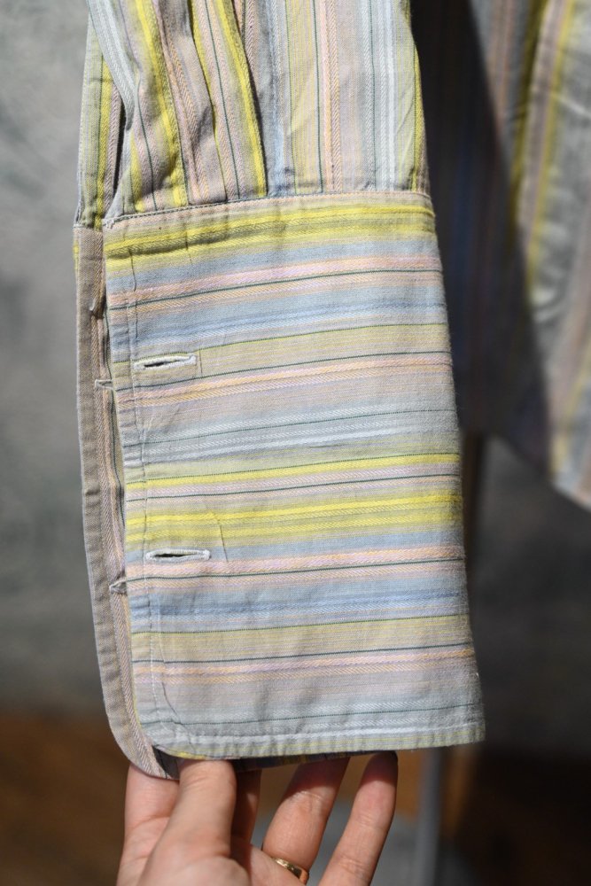 us ~1960's multi stripe cotton dress shirt
