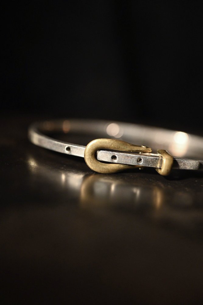 Mexico vintage silver  brass belt bracelet