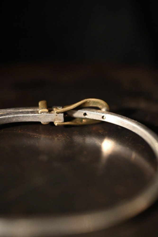 メキシコ ヴィンテージ シルバー 真鍮 ベルト ブレスレット [ sterling silver 925 ] [ vintage bracelet ]  | Belphegol vintage 古着 通販 ヴィンテージ古着屋