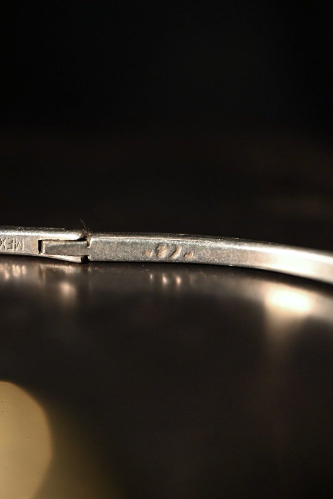 Mexico vintage silver  brass belt bracelet