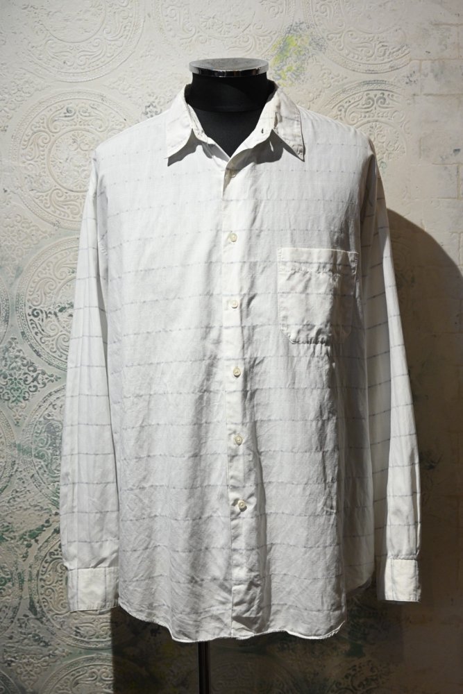 us 1960's cotton border dress shirt