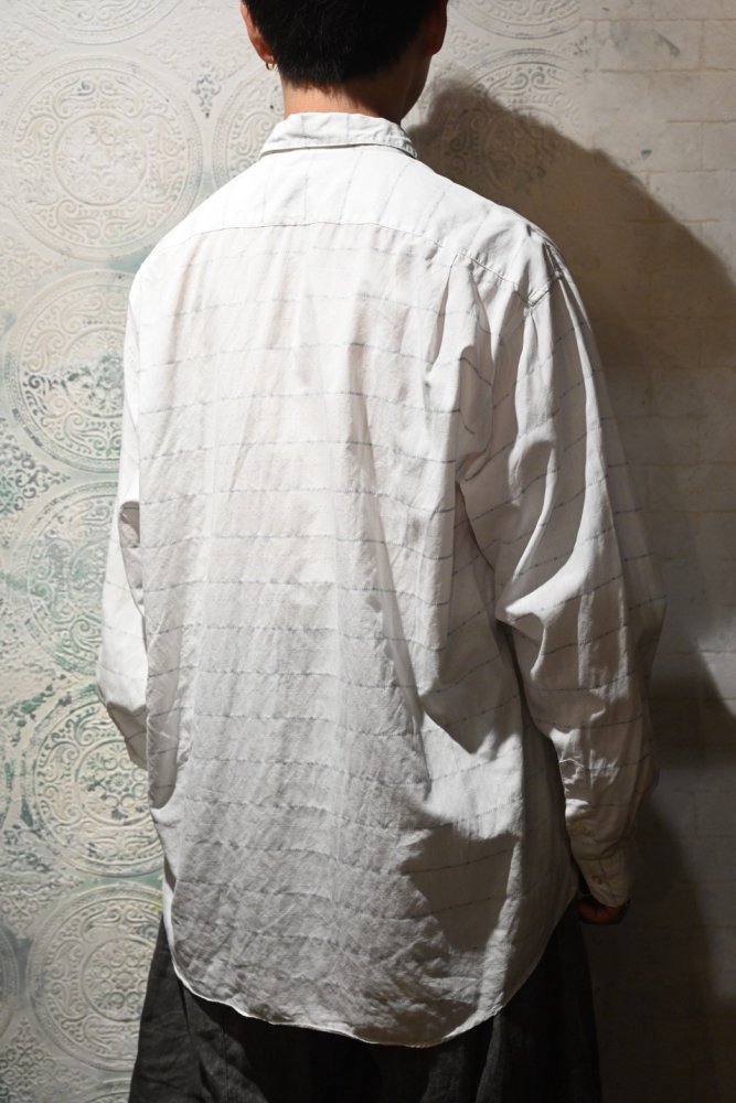 us 1960's cotton border dress shirt