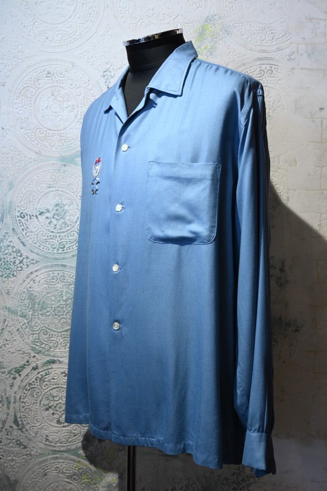 us 1960's "Towncraft" rayon shirt "16 1/2"