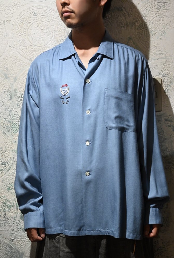 us 1960's "Towncraft" rayon shirt "16 1/2"