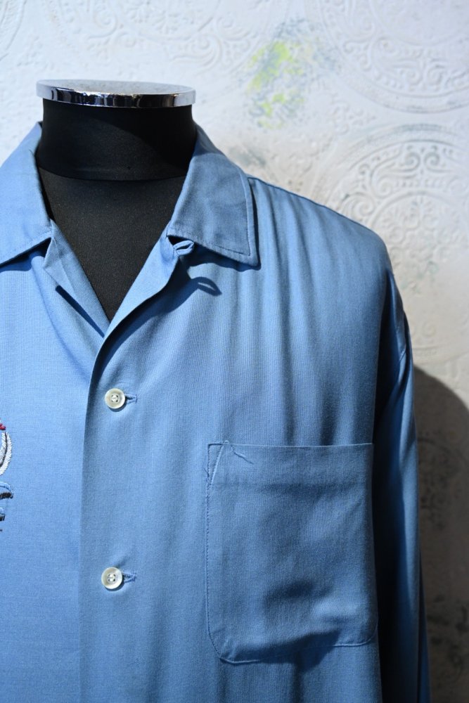 us 1960's "Towncraft" rayon shirt "16 1/2"