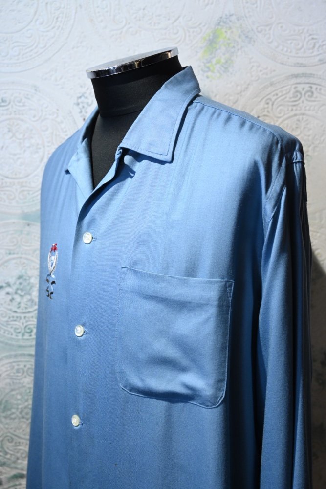 us 1960's "Towncraft" rayon shirt "16 1/2"