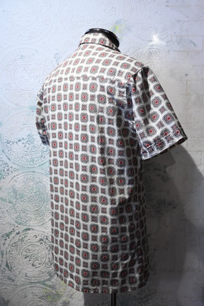 us 1960's "Hathaway Shirt" printed s/s shirt