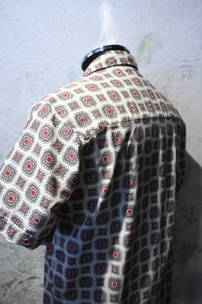 us 1960's "Hathaway Shirt" printed s/s shirt