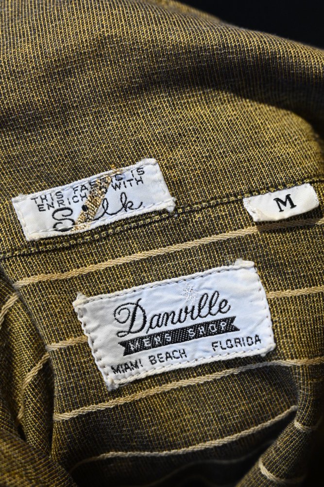 us 1960's "Danville" cotton s/s shirt