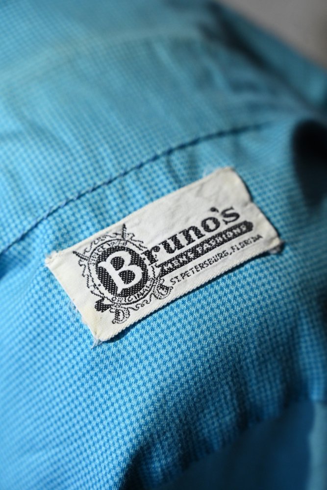 us 1960's "Bruno's" cotton s/s shirt