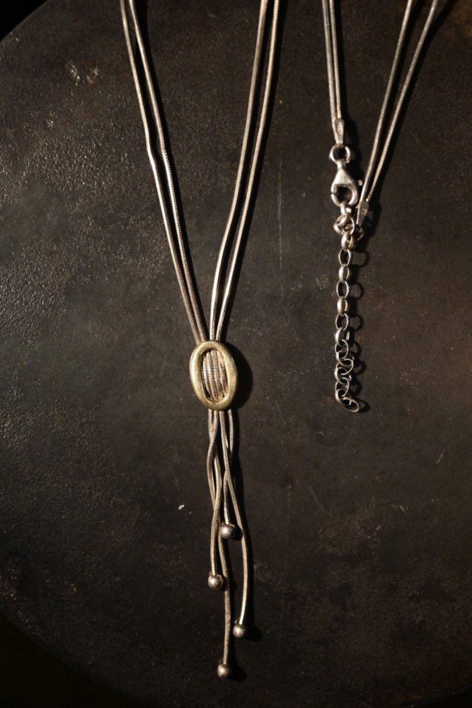 Italy vintage silver necklace