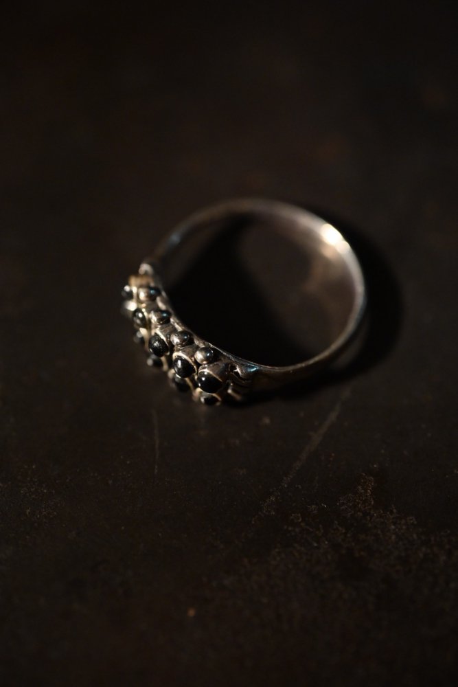 Vintage silver  onyx ring