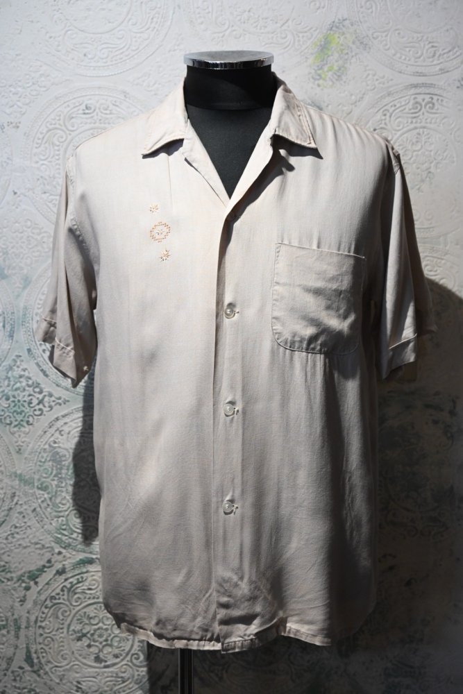 us 1960's "England Brothers" rayon s/s shirt