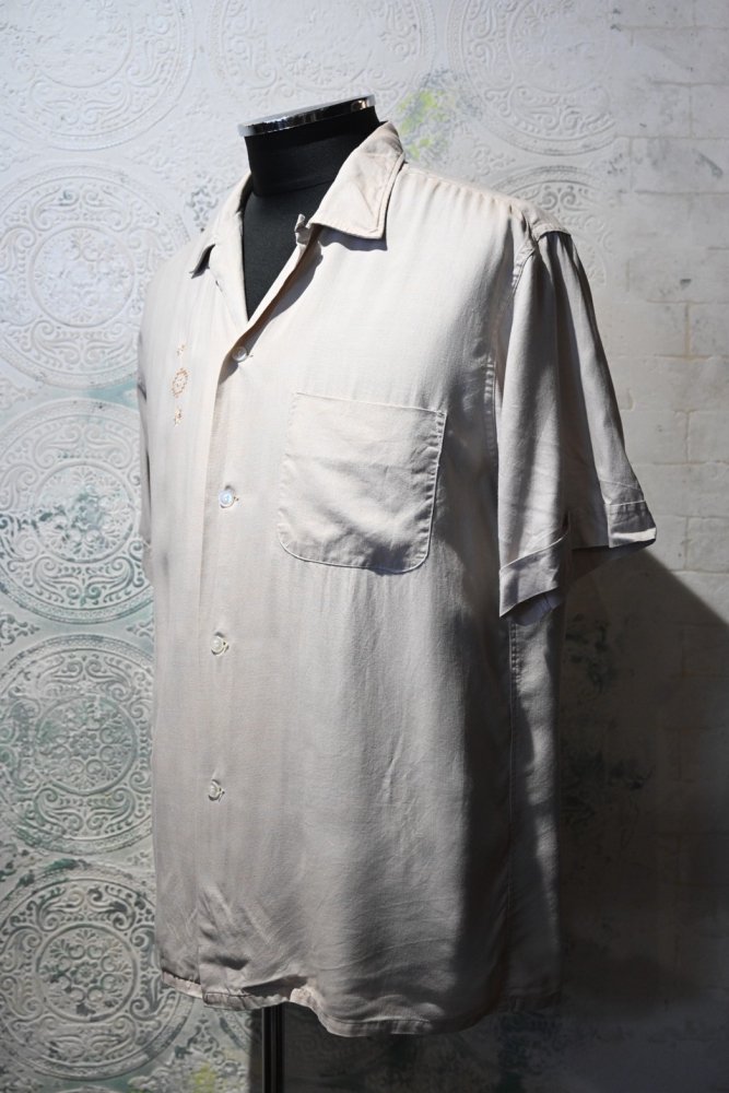 us 1960's "England Brothers" rayon s/s shirt