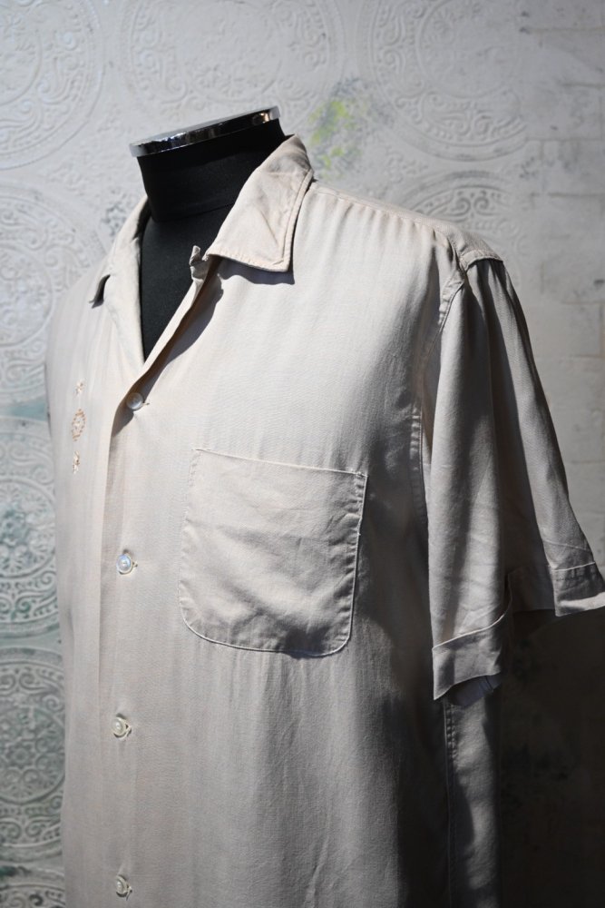 us 1960's "England Brothers" rayon s/s shirt