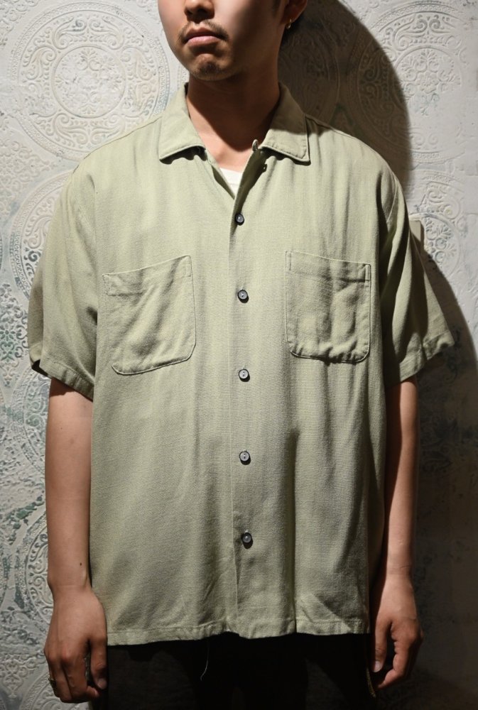 us 1960's "Da Vinci" rayon s/s shirt