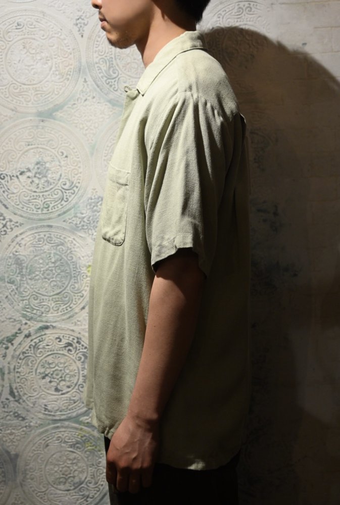 us 1960's "Da Vinci" rayon s/s shirt