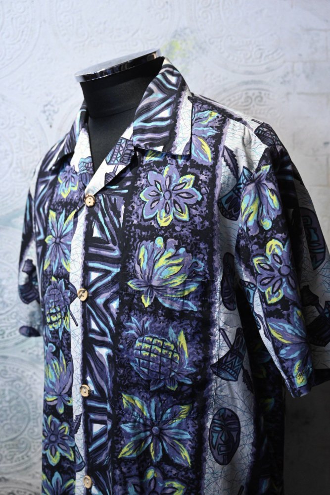 us 1950's ~ cotton hawaiian s/s shirt