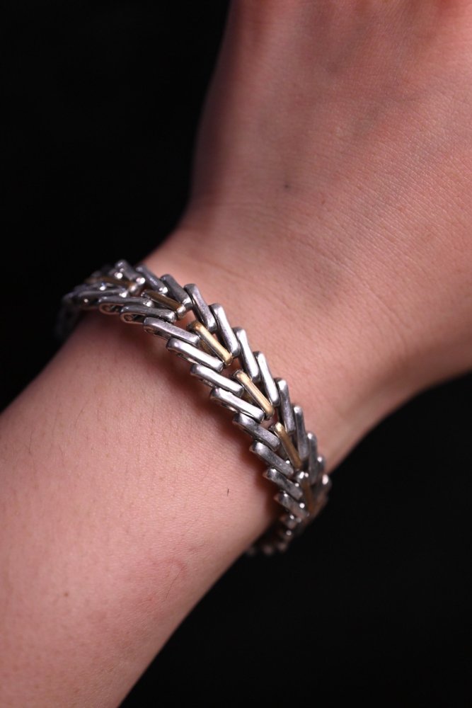 Mexico vintage silver chain bracelet