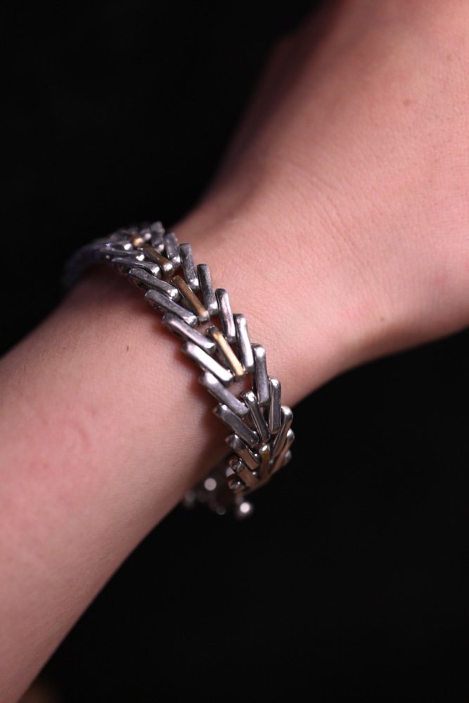 Mexico vintage silver chain bracelet