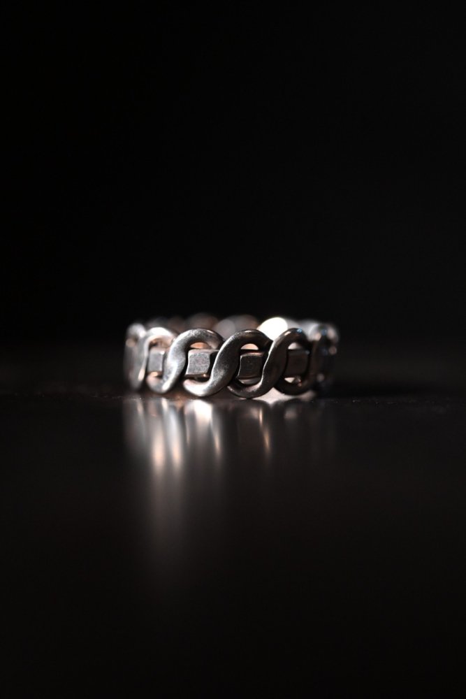 Vintage silver chain ring