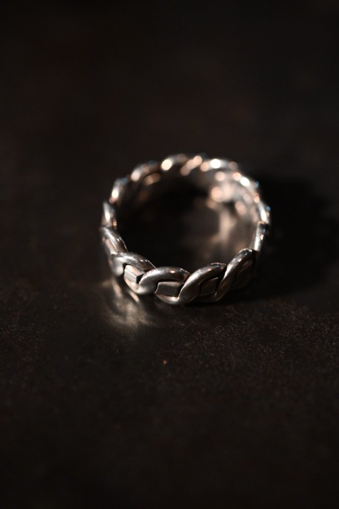 Vintage silver chain ring