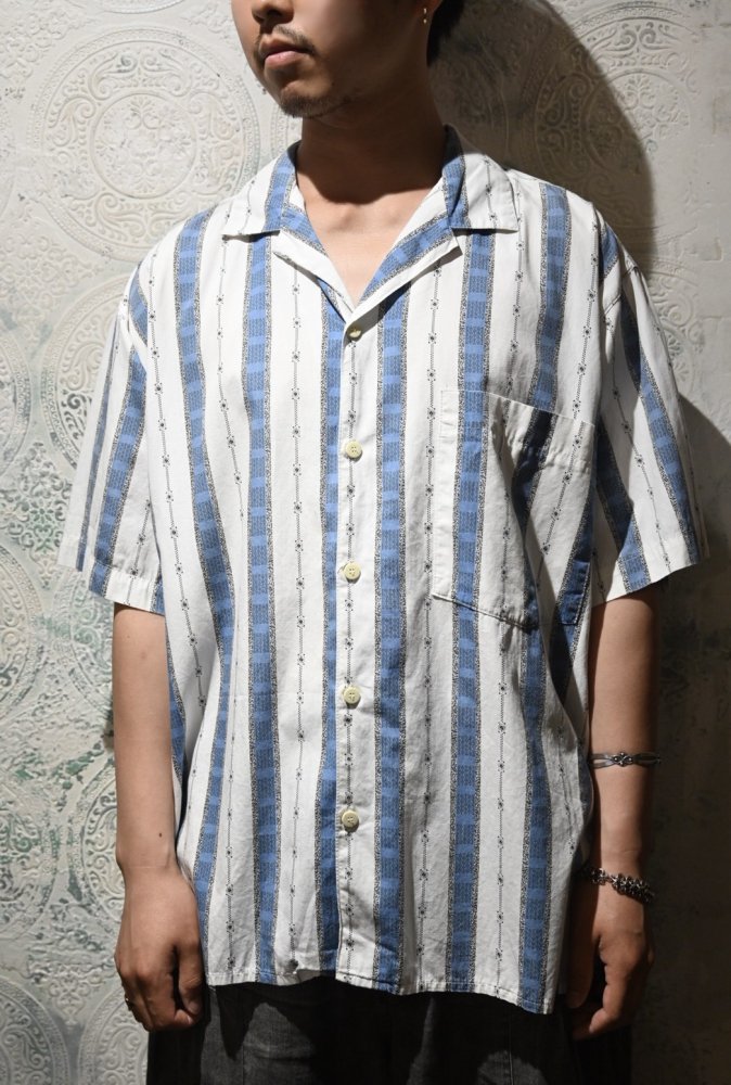 us 1980's~ cotton s/s shirt