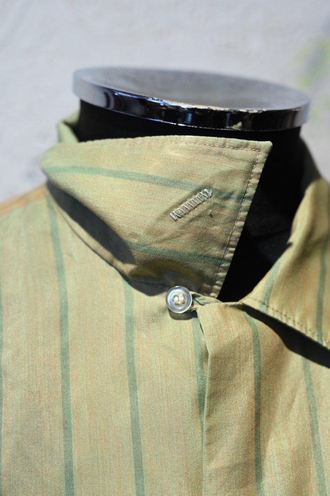 us 1960~70's "Sears" stripe open collar shirt