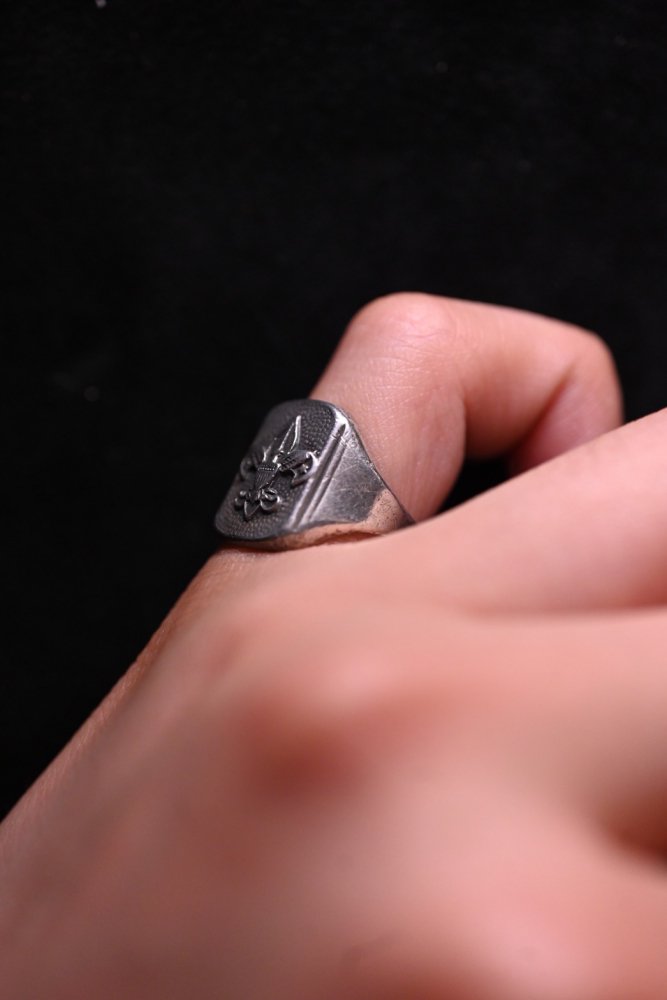 us 1950's "BSA" silver ring