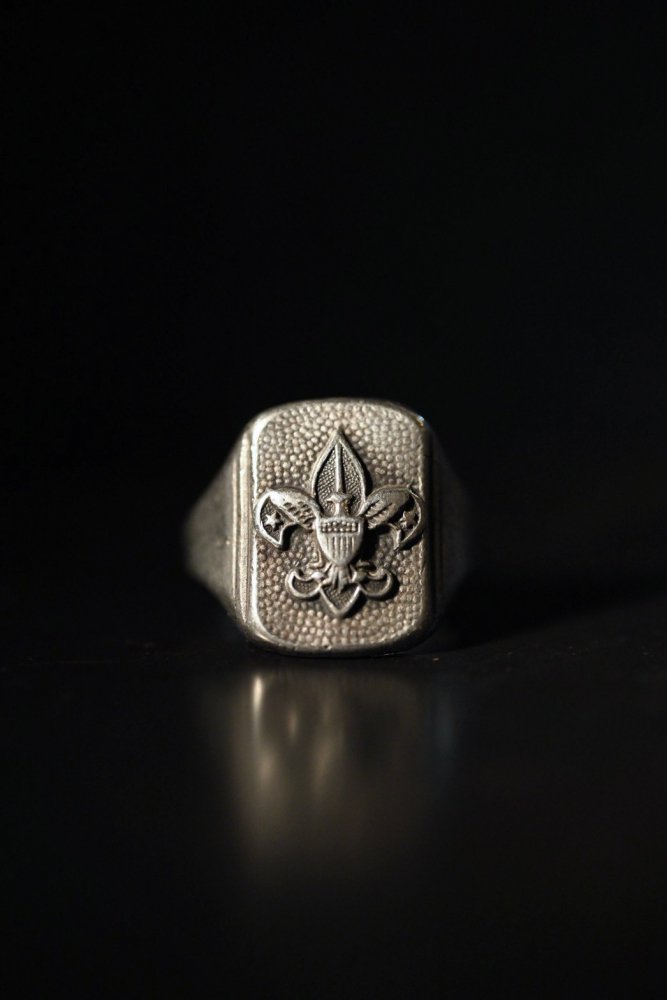 us 1950's "BSA" silver ring