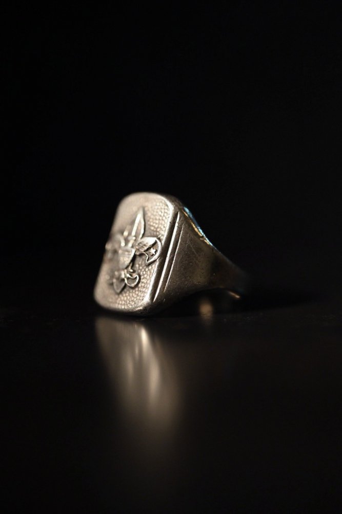 us 1950's "BSA" silver ring