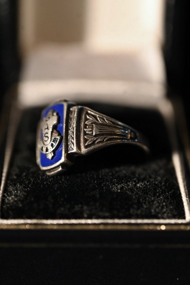 us mid 20th silver college ring