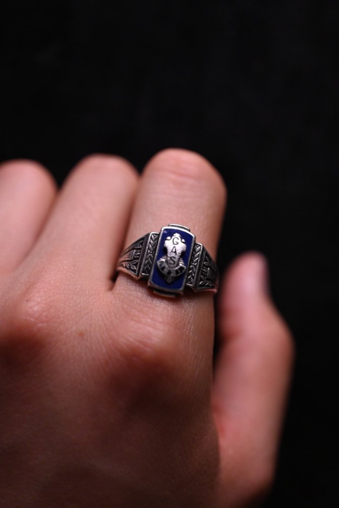 us mid 20th silver college ring