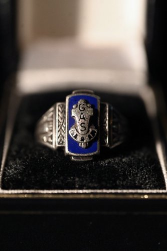 us mid 20th silver college ring